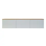 Luxo Bryan 180cm Floating Entertainment Unit White Natural