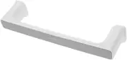 Wall Mount Towel Rack Space Saving Plastic Single Bar Towel Organizer Holder for Bathroom Kitchen Punch Design Easy Installation No Tools Required Grey