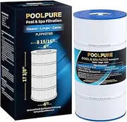 [POOLPURE] PLFPXST100 Pool Filter Replaces Hayward X-Stream CC1000,CCX1000-RE,Pleatco PXST100,Unicel C-8311,Filbur FC-1285,817-0100N/P,Waterway Clearwater II/Pro Clean 100,L x OD: 17 3/8"x 8 15/16"1Pack