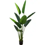 150cm Potted Faux Traveller Palm Leaves Artificial Flower Plant Décor