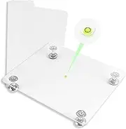 Acrylic Leveling Table 11.4×10.2 Inch Adjustable Leveling Board Self Leveling Table with Silicone Mat Adjustable Self-Leveling Board for Art and Crafts Resin Supplies Projects