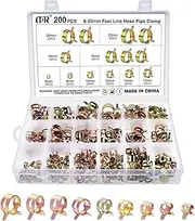 260 PCS 6-25mm Fuel Line Hose Spring Clip Clamps Fasteners Silicone Vacuum Hose Pipe Clamp Steel Wire Air Tube Water Pipe Clip 12 Sizes