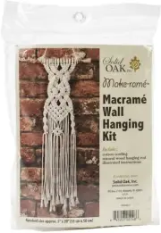 Solid Oak Macrame Wall Hanging Kit-Celtic Braids
