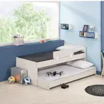 【新荷傢俱工場】M 207  單人子母床 淺木紋色3.5尺床架 單人床架 無印風床組 單人床床組 居家 收納型床