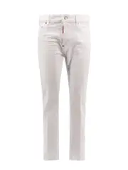 [Dsquared2] Dsquared2-Stretch Cotton Trouser With White Bull Tag-Uomo 46