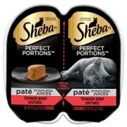 Premium Cat Food Perfect Portions Pate Tender Beef Entree - 2 Ct
