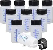 Okiyakusama 10Pcs Empty Touch up Paint Bottle Paint Touch up Bottles with Scale Reusable Car Scratches Repair Leftover Paint Container