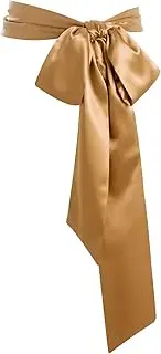 [obmwang] Wedding Satin Sash Belt for Special Occasion Dress Bridal Sash 4'' Wide Double Side