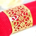 50pcs Napkin Clip Delicate Bendable Aesthetic Visual Effect Towel Ring