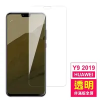 在飛比找momo購物網優惠-華為y9 2019 透明高清非滿版9H玻璃鋼化膜手機保護貼(