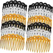 COMPUKAS 12Pcs Decorative Hair Side Combs Hair Combs for Women Gentle Styling Clips for Vintage Hairstyles and Updos