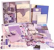 Sawanork Vintage Aesthetic Scrapbook Kit, 346pcs Scrapbooking Supplies Kit for Bullet Junk Journal, Stationery, A6 Grid Notebook, DIY Journaling Supplies, Birthday Craft Gift