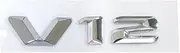 ZJSCNBE ABS Black Chrome Letters Car Fit for Mercedes Benz V12 CL600 W140 M275 CL 500 S600 Emblem Logo Sticker Badge Accessories(V12 Chrome)