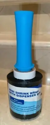 Wrap & Move 100mm x 250m BLACK Handheld Mini Shrink Wrap