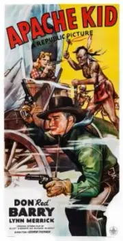 The Apache Kid poster from Lynn Merrick Don 'Red' Barry 1941 Old Photo