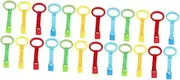 Vaguelly 3sets Baby Pull Ring Learning Standing Pull Ring for Crib Safe Space-Saving Multifunctional Baby Hand for Nursery 8pcs*3