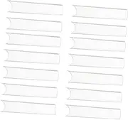 Long Curved Nail Tips Half Coverage False Nails Nail Art Tips for Salons Diy Acrylic Material French Manicure Set