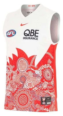 Sydney Swans 2025 AFL Mens Indigenous Guernsey Sizes S-3XL BNWT