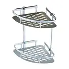 Securely Store Your Bathroom Essentials with 2 Tier Corner Shower Caddys