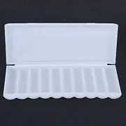 Battery Container Built to Strict Quality Standards for 2PCs Batteries White Lightweight for Convenient Storage