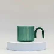 U-Glass (2 Pack) - Teal Cloud. Coloured Drinking Tumbler Cups, Premium Glass Tumbler for Hot & Cold Beverages, Iced Coffee or Tea, Water, Soda, Milk, Juice (3 Colours)
