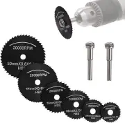 8Pcs HSS Mini Circular Saw Blade Cutting Discs Mandrel Rotary Tool for Wood Plas