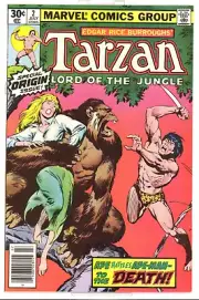 Tarzan #2 Near Mint/Mint (9.8) 1977 Marvel Comics Edgar Rice Burroughs (B)