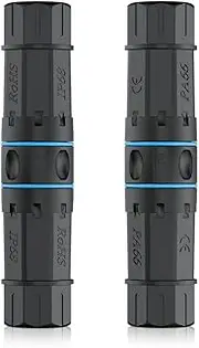 iwillink Waterproof RJ45 Coupler, Shielded Female to Female Waterproof Ethernet Coupler, IP68 Ethernet Outdoor LAN Cable Connector for Cat5e/Cat6/Cat7 Ethernet Cable, (2 Pack)