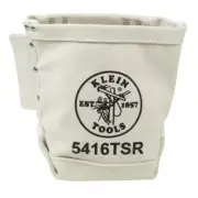 Klein Tools 5416TSR Tool Bag, Bolt Bag with Drain Holes No. 4 Canvas 5x9x10-Inch