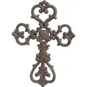 LVD Wall Cross Cast Iron Hanging Ornament Home/Lounge Vintage Decor Medium