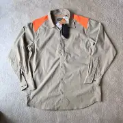 Orvis Pro LT Hunting Safety Shirt NWT Mens Size Large L Long Sleeve Snap Front