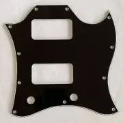 Guitar Pickguard For US Gibson SG TV Jones Full Face Style,3 Ply Black
