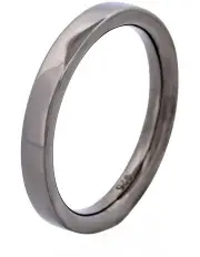 [Cudworth] Sterling Silver Plated Ring in Gun Metal
