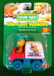Fisher Price 1998 Sesame Street Big Bird's Mail Truck Die-Cast Vehicle, NIP!