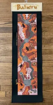 Aboriginal Bulurru Art Textile, “Waterholes” by Lynda Nabanunga, Australia, 25"