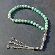 AMAZONITE Stone Tasbih - Misbaha - Worry Beads - Tesbih - Natural Tesbih