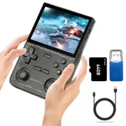 64G K36 Retro Handheld Video Game Console With 16000+ Games-Black