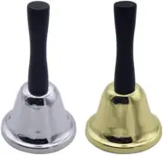 2 Pieces Hand Bell,Handheld Call Bells,Very Loud Handbell，3 Inch Large Hand Bell