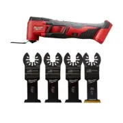 Milwaukee Cordless Oscillating Multi-Tool(Tool-Only) W/1-3/8" Blade Set(4-Piece)