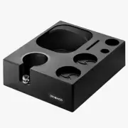 Espresso Knock Box,Espresso Tamping Station Fit for 51,53,58MM Espresso Black