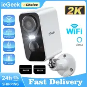 ieGeek Wireless Security Camera 2K 3MP WiFi IP Battery Powered CCTV Home Outdoor