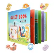 Catzon Montessori Quiet Book for Toddlers Preschool Learning Activities-Number