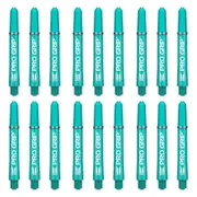 18pc Target Pro Grip Nylon Shaft Replacement Dart Accessory Intermediate Aqua