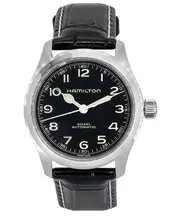 Hamilton Khaki Field Murph Swiss Made Leather Strap H70405730 100M Mens Watch