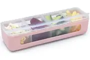 Melii: 4 Compartment Snackle Box - Pink