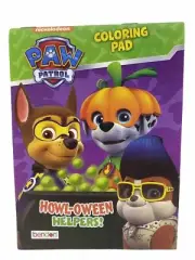 PAW PATROL Howl-Oween Helpers! Coloring Pad Nickelodeon OOP 2016 Kids Book