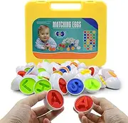 26PCS Letters Matching Eggs - ABC Alphabet Easter Eggs - Educational Color & Shape Recognition Sortere Skills Study Toys, Learning Toy Toddler 1 2 3 Year Old