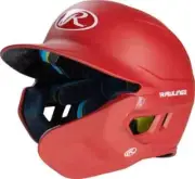 Rawlings Red Mach Batting Helmet w/Adj Face Grd - SR Right Hand Batter - New