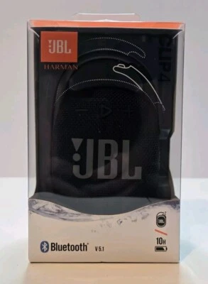 JBL Clip 4 Portable Bluetooth Speaker - Black *NEW SEALED*
