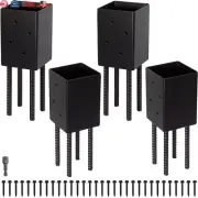 4X4 Post Base Holder Ground Spike Use for Concrete Deck - Post Anchor